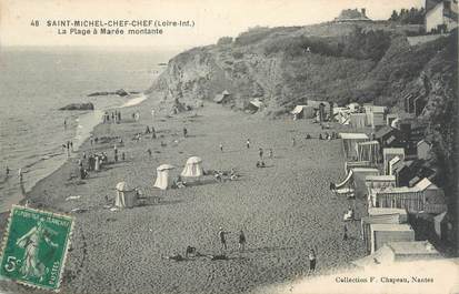 CPA FRANCE 44 "Saint Michel Chef Chef, la plage à marée montante"