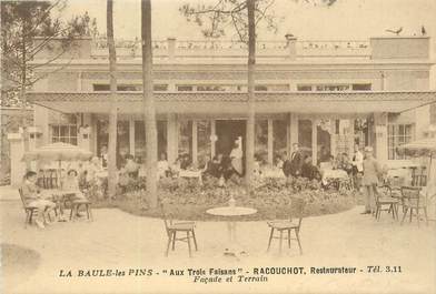 CPA FRANCE 44 "La Baule les Pins, aux trois faisans, restaurant"