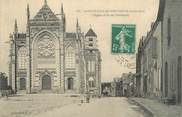 44 Loire Atlantique CPA FRANCE 44 "Saint Julien de Vouvantes, l'église et la rue principale"
