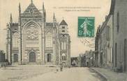 44 Loire Atlantique CPA FRANCE 44 "Saint Julien de Vouvantes, l'église et la rue principale"