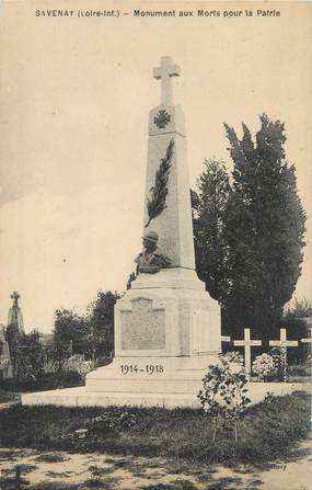 CPA FRANCE 44 "Savenay, monuments aux morts pour la Patrie"