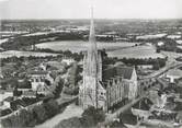 44 Loire Atlantique CPSM FRANCE 44 "Saint Philibert de Grand Lieu, vue aérienne de l'église"