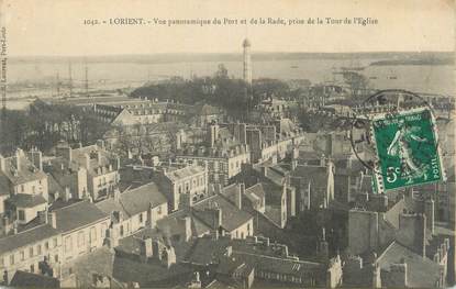 CPA FRANCE 56 "Lorient, vue panoramique du port et de la rade"