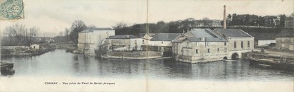 CPA PANORAMIQUE FRANCE 16 "Cognac, vue prise du pont de Saint Jacques"