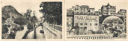 CPA PANORAMIQUE FRANCE 65 "Lourdes, hôtel Lecuyer"