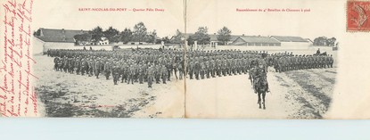 CPA PANORAMIQUE FRANCE 54 "Saint Nicolas du port, quartier Félix Douay" / MILITAIRES