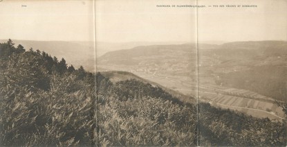 CPA PANORAMIQUE FRANCE 88 "Plombières Le Bains, vue sur Vécoux et Dommartin"