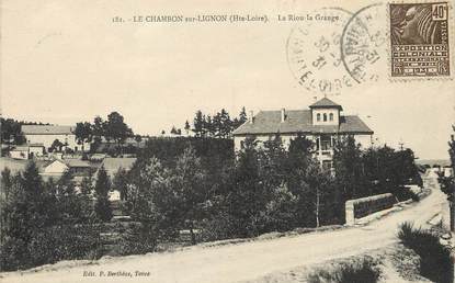 / CPA FRANCE 43 "Le Chambon sur Lignon, le riou, la grange"