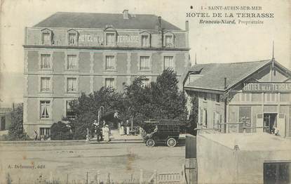 CPA FRANCE 14 "Saint Aubin sur Mer, hôtel de la Terrasse "