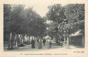 14 Calvado CPA FRANCE 14 "Saint Aubin sur Mer, avenue de la gare"