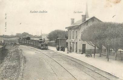 CPA FRANCE 14 "Saint Aubin, la gare"