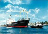 14 Calvado CPSM FRANCE 14 "Ouistreham Riva Bella, bateau sortant du port"