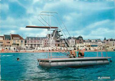 CPSM FRANCE 14 "Saint Aubin sur Mer, vue du plongeoir"