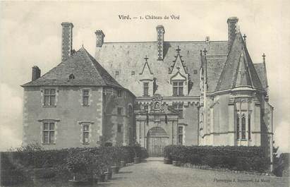 CPA FRANCE 72 "Viré, château de Viré"