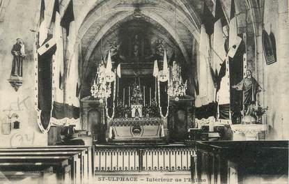 CPA FRANCE 72 "Saint Ulphace, intérieur de l'église"