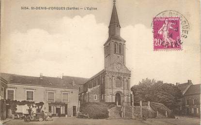 CPA FRANCE 72 "Saint Denis d'Orques, l'église"