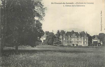 CPA FRANCE 72 "Saint Vincent du Lorouer, château de la Gidonnière"