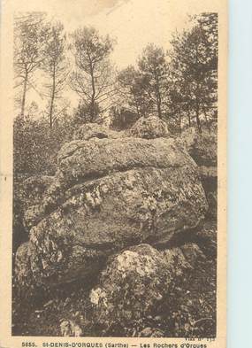 CPA FRANCE 72 "Saint Denis d'Orques, les rochers d'Orgues"