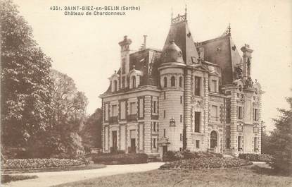 CPA FRANCE 72 "Saint Biez en Belin, château de Chardonneux"