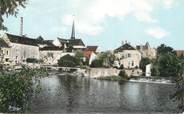 72 Sarthe CPSM FRANCE 72 "Vaas, l'église et le barrage sur le Loir"