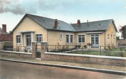 CPSM FRANCE 72 "Roezé, la mairie et la cantine scolaire"