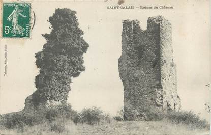 CPA FRANCE 72 "Saint Calais, ruines du château"