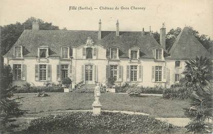 CPA FRANCE 72 "Fillé, château du Gros Chesnay"