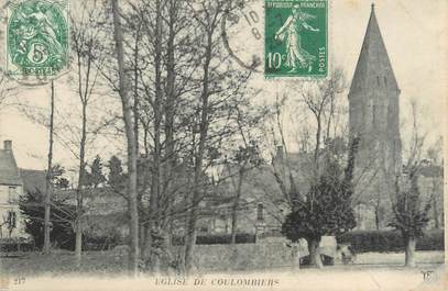 CPA FRANCE 72 "Eglise de Coulombiers"