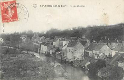 CPA FRANCE 72 "La Chartre sur le Loir, vue de Châtillon"
