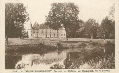 CPA FRANCE 72 "La Chapelle Saint Remy, château de Courvalain"