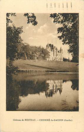 CPA FRANCE 72 "Chemiré le Gaudin, château de Resteau"