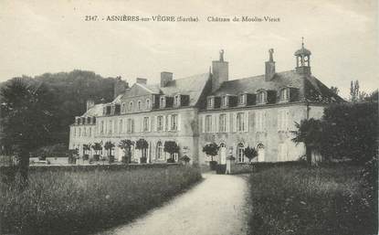 CPA FRANCE 72 "Asnières sur Vègre, château de Moulin vieux"