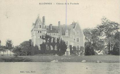 CPA FRANCE 72 "Allonnes, château de la Forêterie"