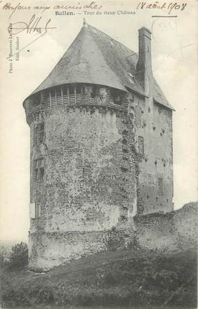 CPA FRANCE 72 "Ballon, tour du vieux château"