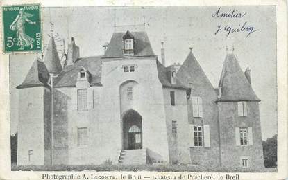CPA FRANCE 72 "Château de Pescheré, le Breil"