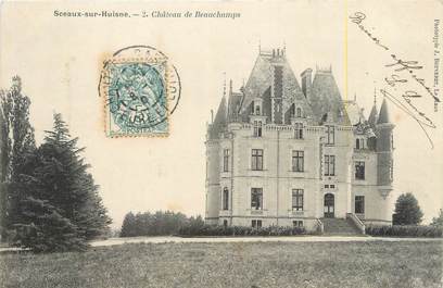CPA FRANCE 72 "Sceaux sur Huisne, château de Beauchamps"