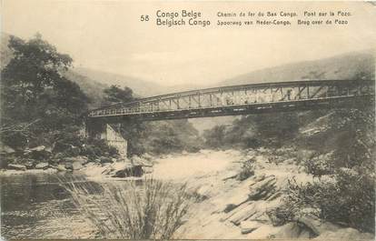 CPA CONGO BELGE "Chemin de fer du Bas Congo"