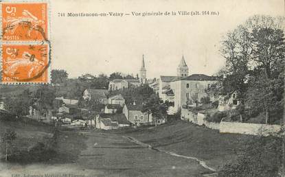 / CPA FRANCE 43 "Montfaucon, vue générale de la ville"