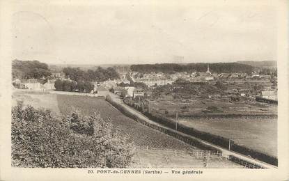 CPA FRANCE 72 "Pont de Gennes, vue générale"