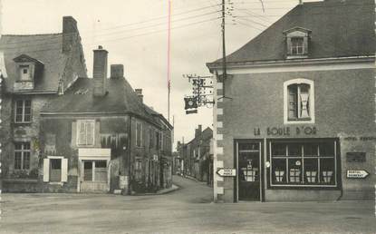 CPSM FRANCE 72 "Precigné, route de Sablé et la mairie"