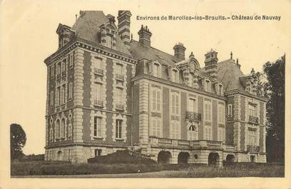 CPA FRANCE 72 "Environs de Marolles les Braults, château de Nauvay"