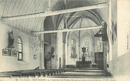 CPA FRANCE 72 "Montbizot, intérieur de l'église"