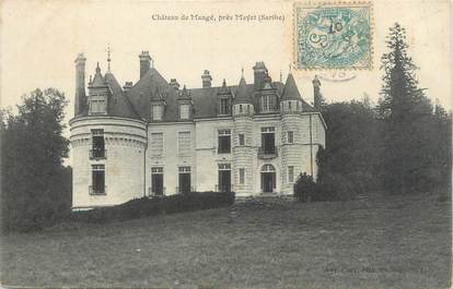 CPA FRANCE 72 "Mayet, château de Mangé"