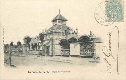 CPA FRANCE 72 "La Ferté Bernard, gare des Tramways"