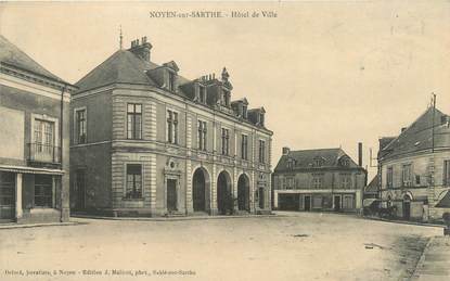 CPA FRANCE 72 "Noyen sur Sarthe, hôtel de ville"