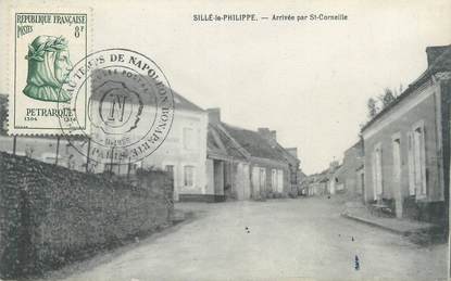 CPA FRANCE 72 "Sillé Le Philippe, arrivée par Saint Corneille"