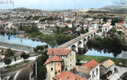 / CPSM FRANCE 43 "Retournac, vue générale et le pont sur La Loire"