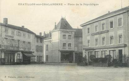 CPA FRANCE 01 "Châtillon sur Chalaronne, place de la République"