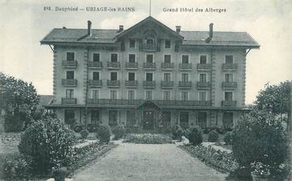 CPA FRANCE 38 "Uriage les Bains, grand hôtel des Alberges"