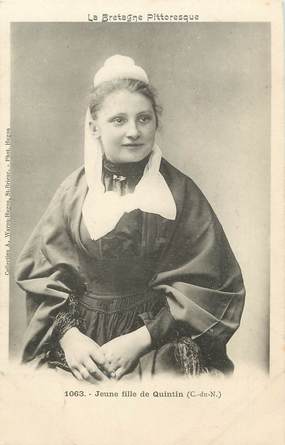 / CPA FRANCE 22 "Jeune fille de Quintin"